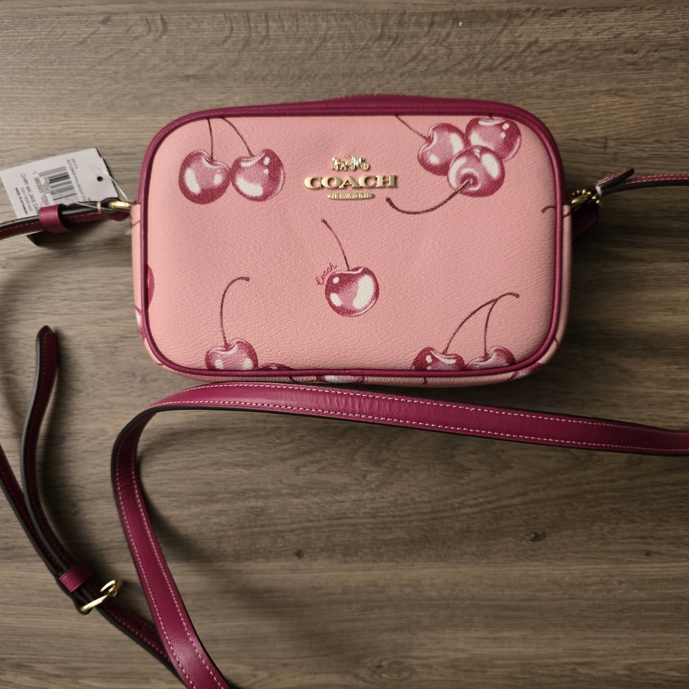 Rare Coach Mini Jamie Camera Bag Cherry